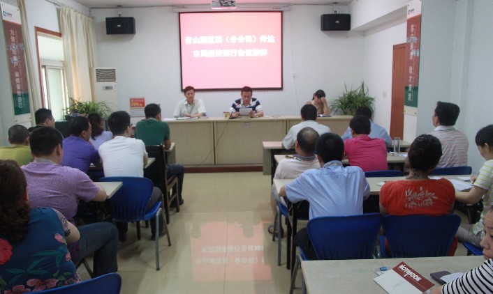 青山湖区局传达市局经济运行会议精神