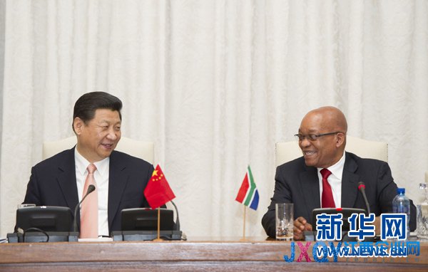 祖马称中国崛起为南非“提供榜样”(图)