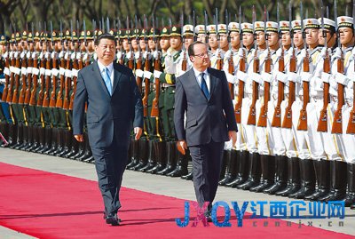 习近平与奥朗德会谈：中方愿扩大进口法国产品