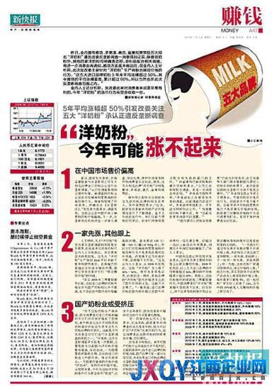 贝因美惠氏多美滋紧急宣布降价 最高降20%