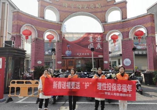  平安人寿景德镇中支开展防范金融非法中介侵害户外宣传活动